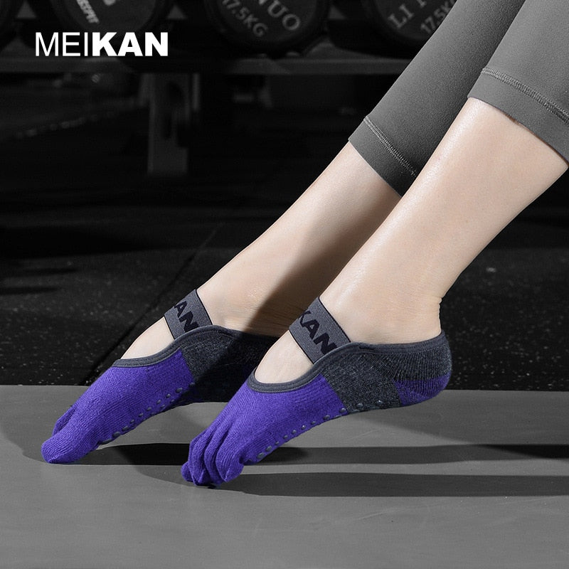 Women Yoga Socks Toe, High-Quality Terry Sole Anti-Skid