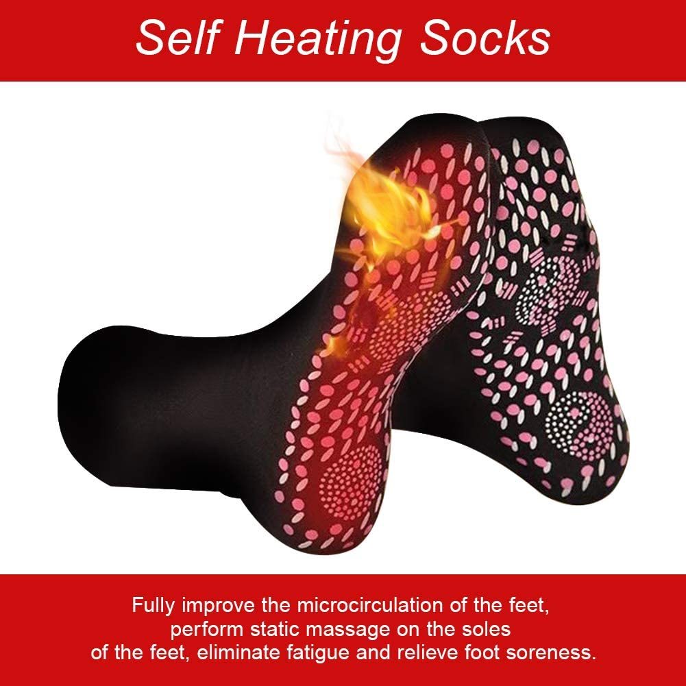 Self Heating Socks for Men and Women, Ideally for Fishing, Camping, Hiking and Skiing