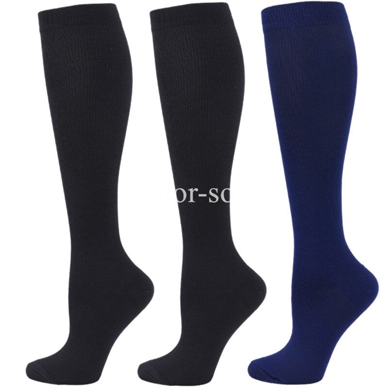 3 Pair Knee High for Varicose Veins, Anti Fatigue, Pain Relief Compression Stockings