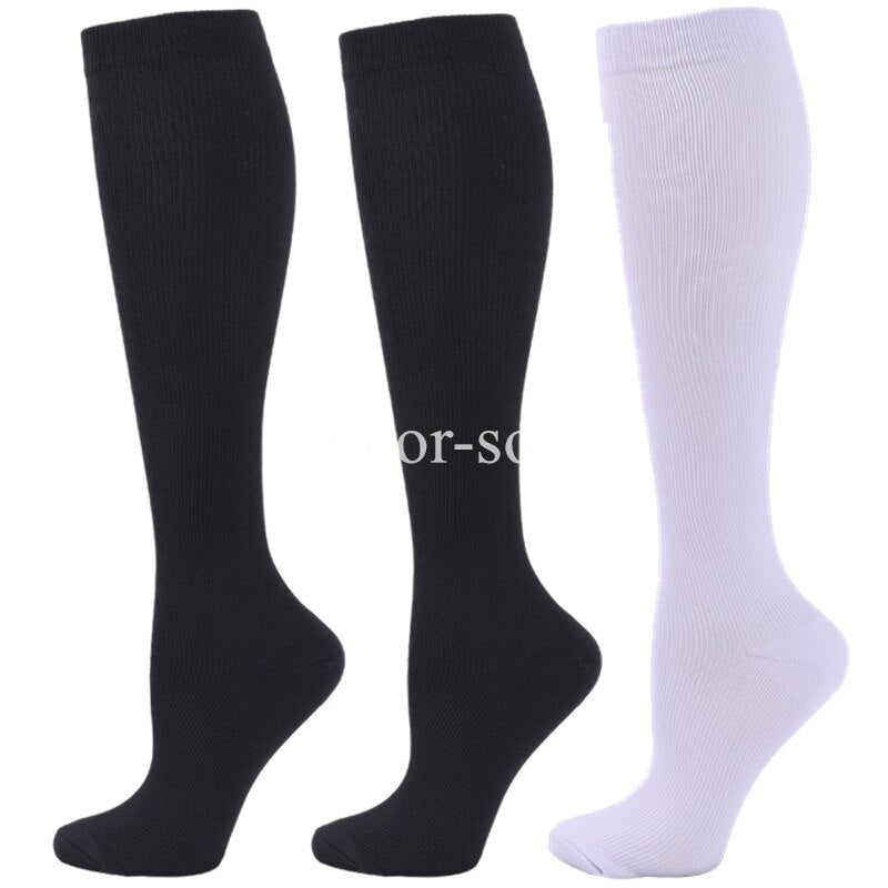 3 Pair Knee High  for  Varicose Veins,   Anti Fatigue, Pain Relief Compression Stockings