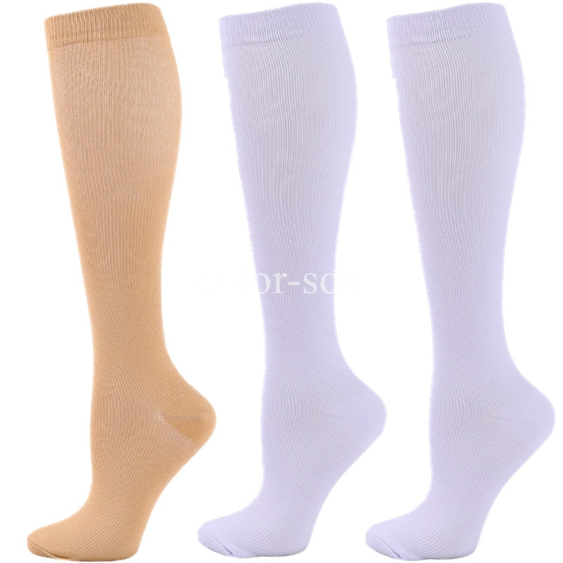 3 Pair Knee High  for  Varicose Veins,   Anti Fatigue, Pain Relief Compression Stockings