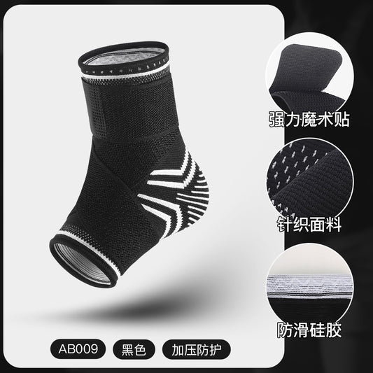 Manufacturers wholesale knitted strap basketball fitness ankle socks sports cycling anti-slip silicone ankle brace